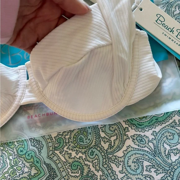 NWT Beach Bunny Karter Ribbed Bralette Bikini Top - Picture 5 of 8